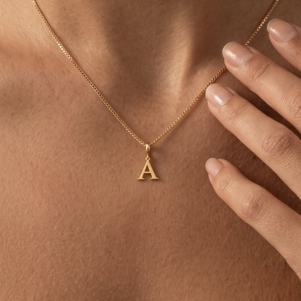 Personalized Initial Letter Charm Pendant