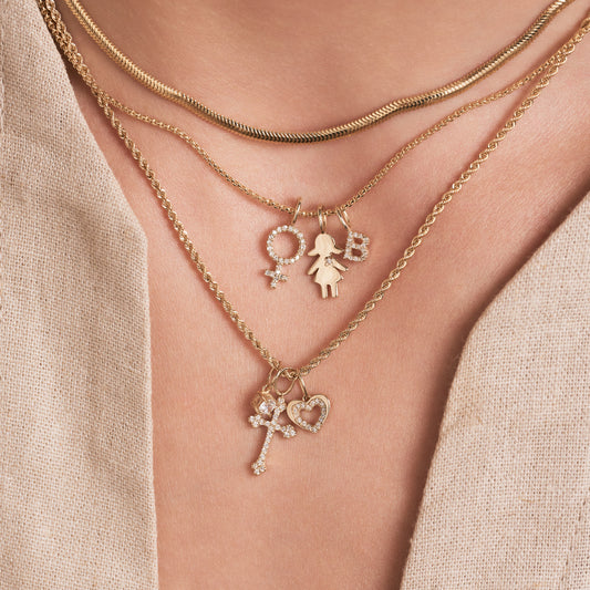 Mother's Baby Girl Charm