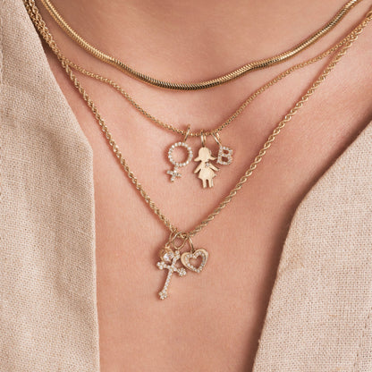 Mother's Baby Girl Charm