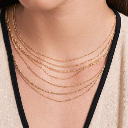 Dainty Rolo Link Chain Necklace