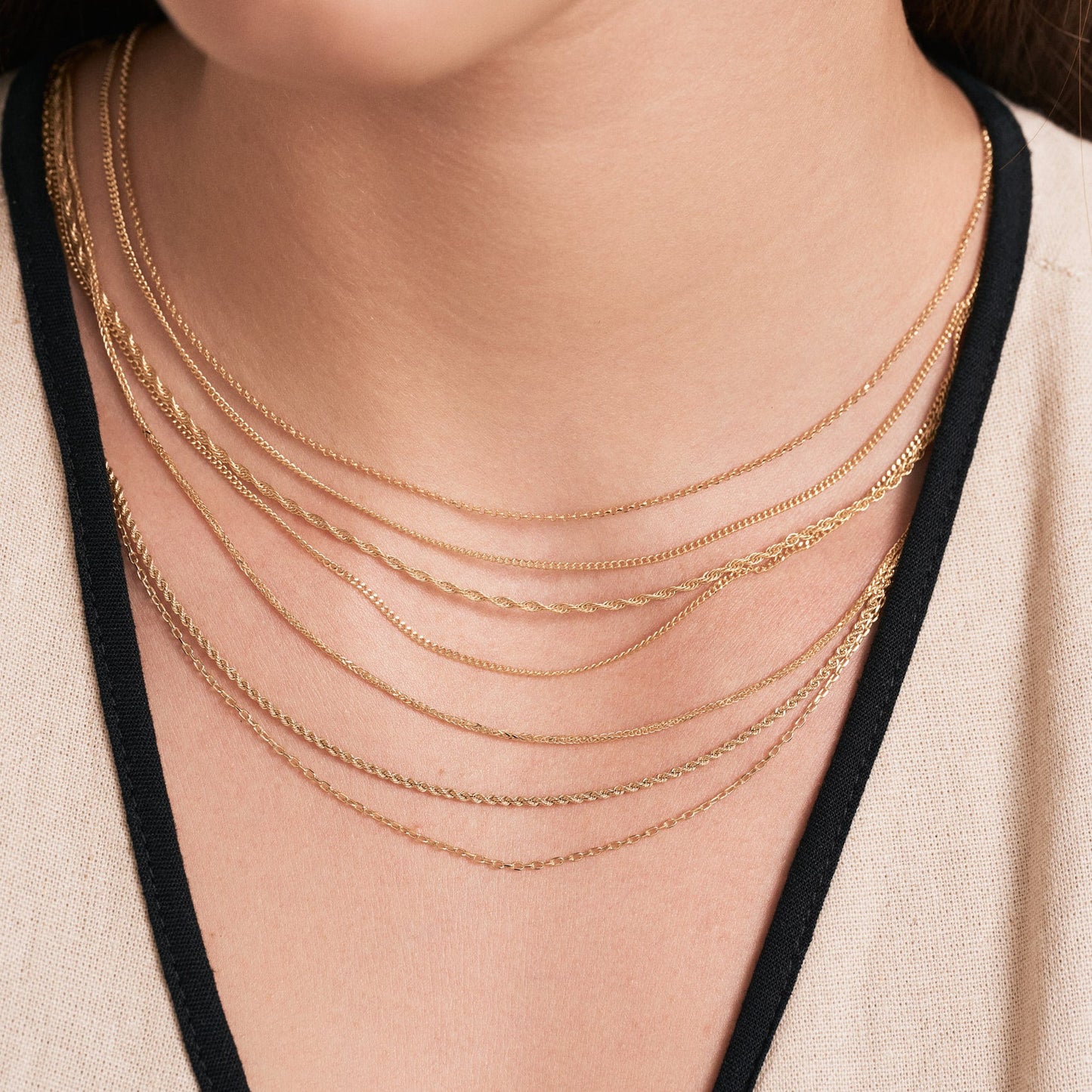 Dainty Curb Chain Necklace