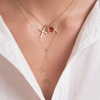 Red Enamel Heart Charm
