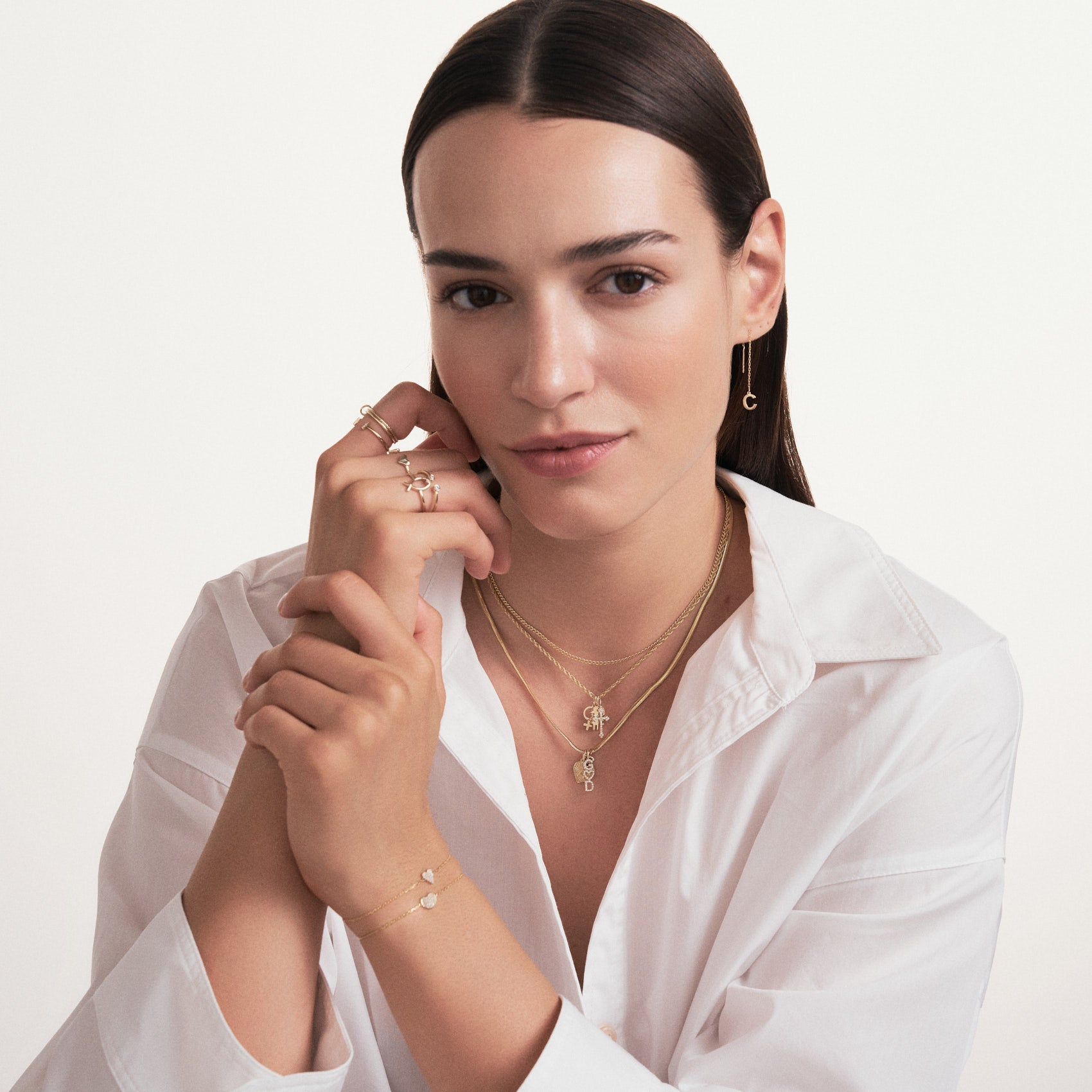 Dainty Diamond Number Charm