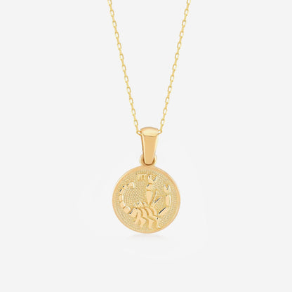 Zodiac Necklaces in 14K Solid Gold