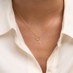 Heart Initial Necklace (A to Z)
