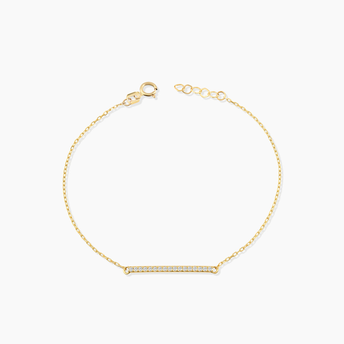 Diamond Pave Bar Bracelet
