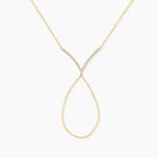 Diamond Pave V Bar Hand Chain Bracelet