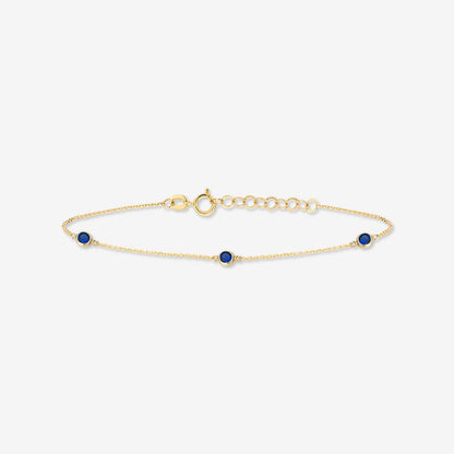 Sapphire Station Bracelet
