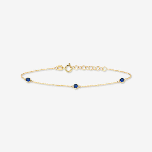 Sapphire Station Bracelet