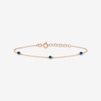 Sapphire Station Bracelet