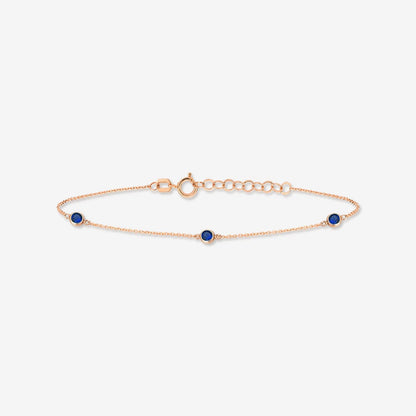 Sapphire Station Bracelet