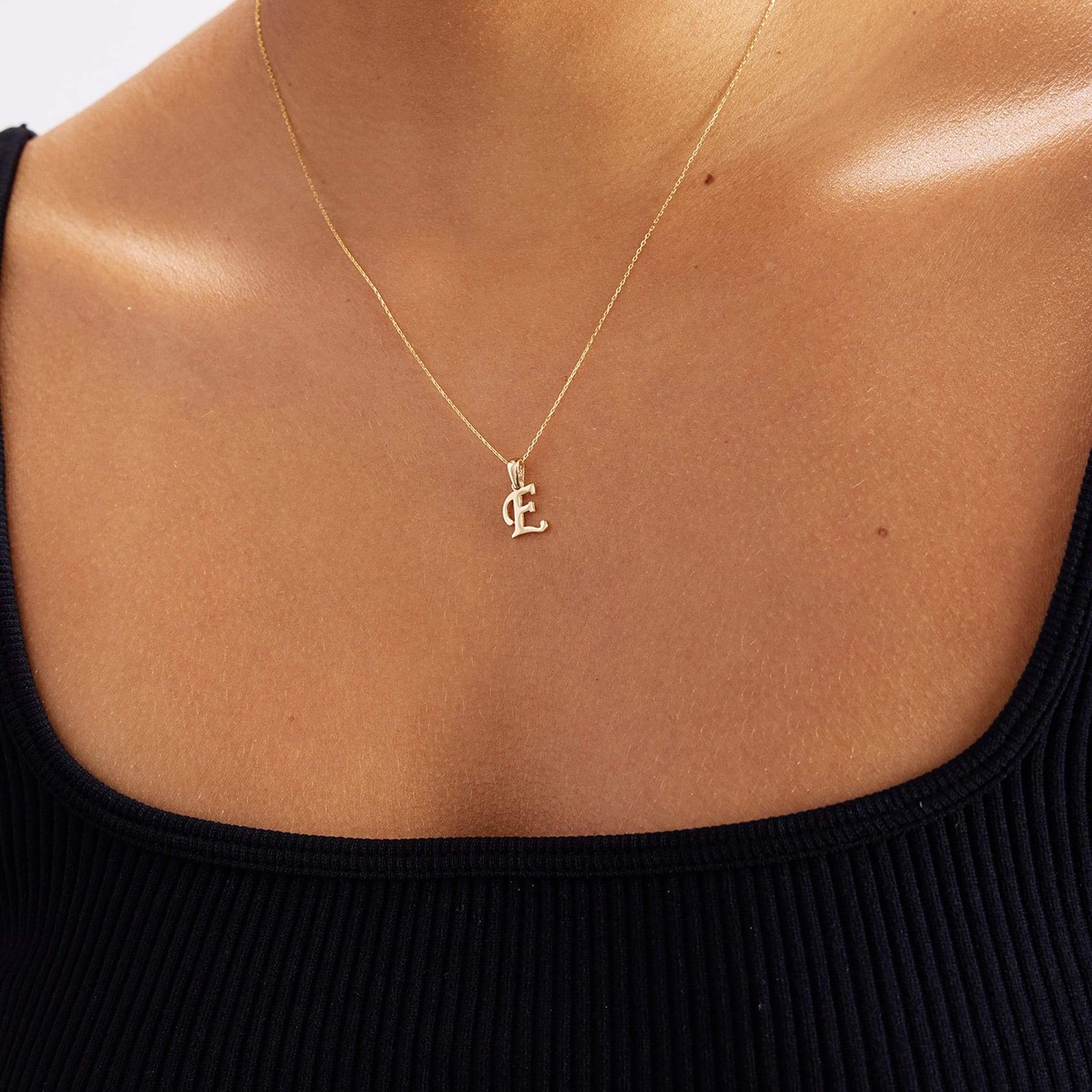 Script Letter Necklaces