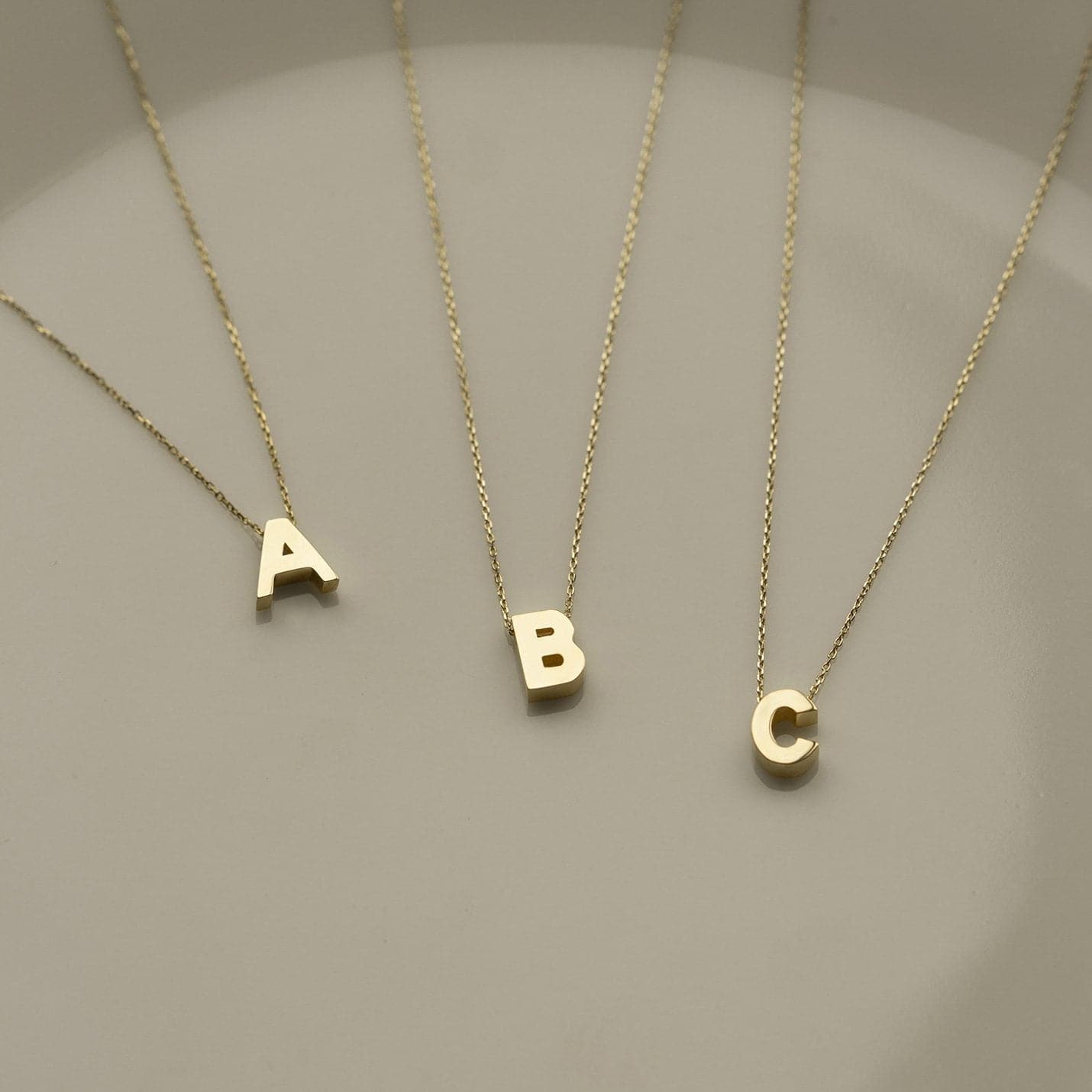 14k Real Gold Initial store