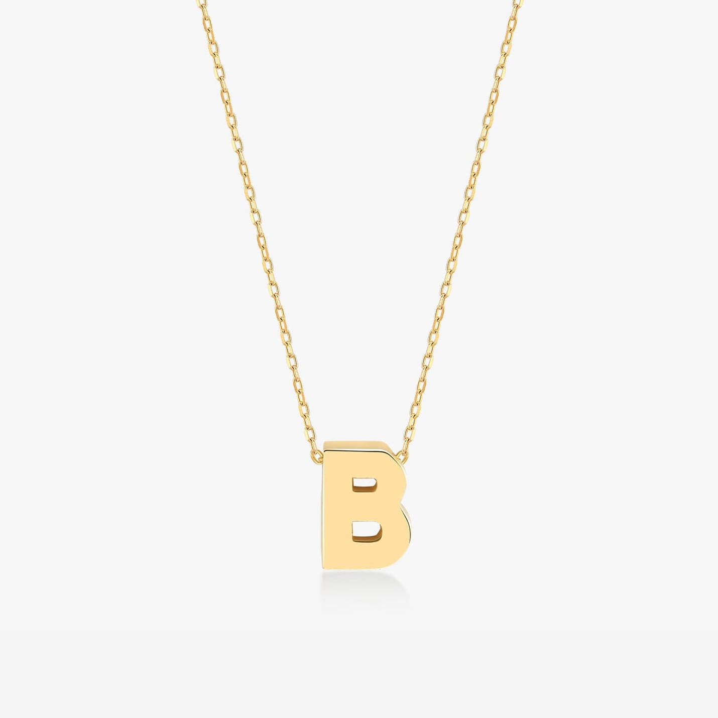 Initial Necklaces in 14K Solid Gold