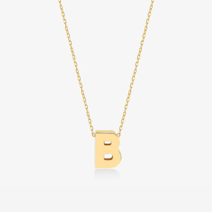 Initial Necklaces in 14K Solid Gold