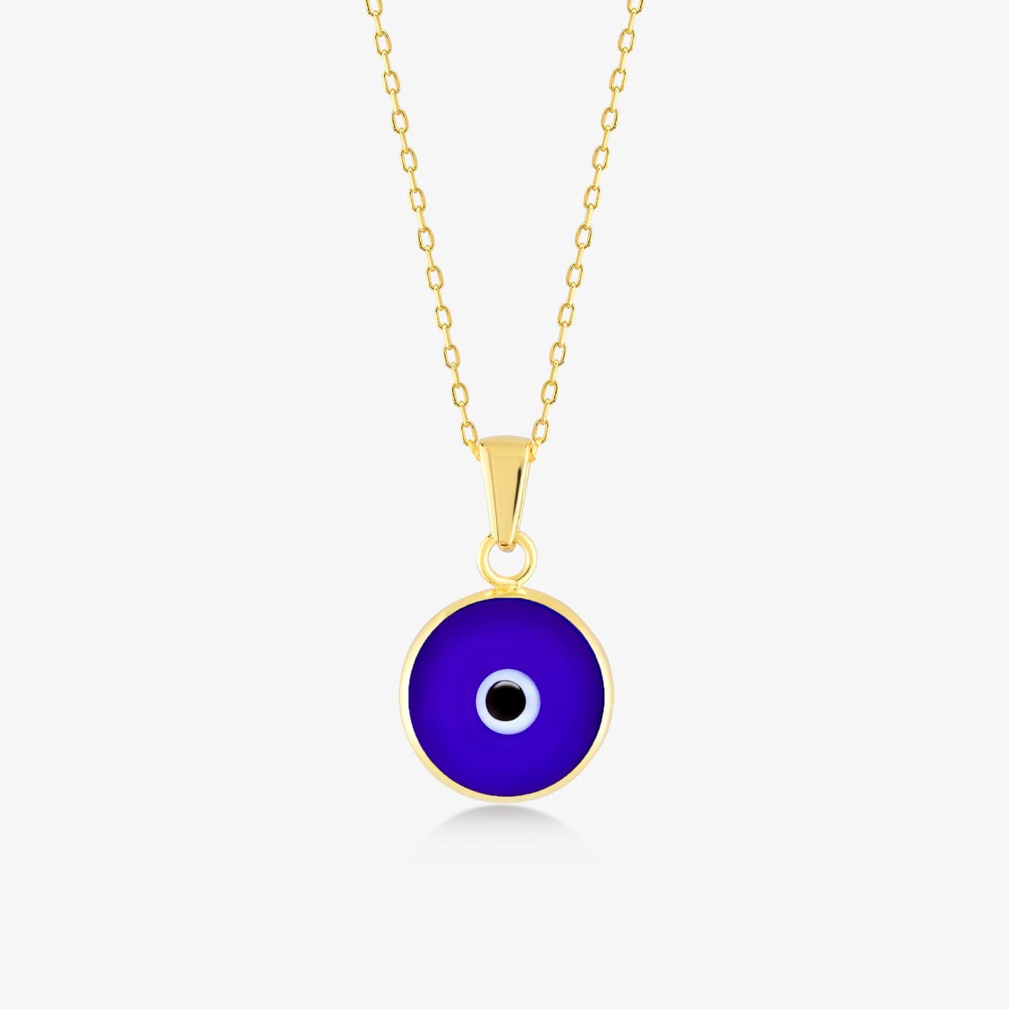 Navy Blue Evil Eye Necklace