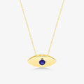 Sapphire Evil Eye Necklace