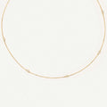 Solitiare Diamond Station Necklace