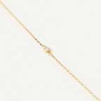 Solitiare Diamond Station Necklace