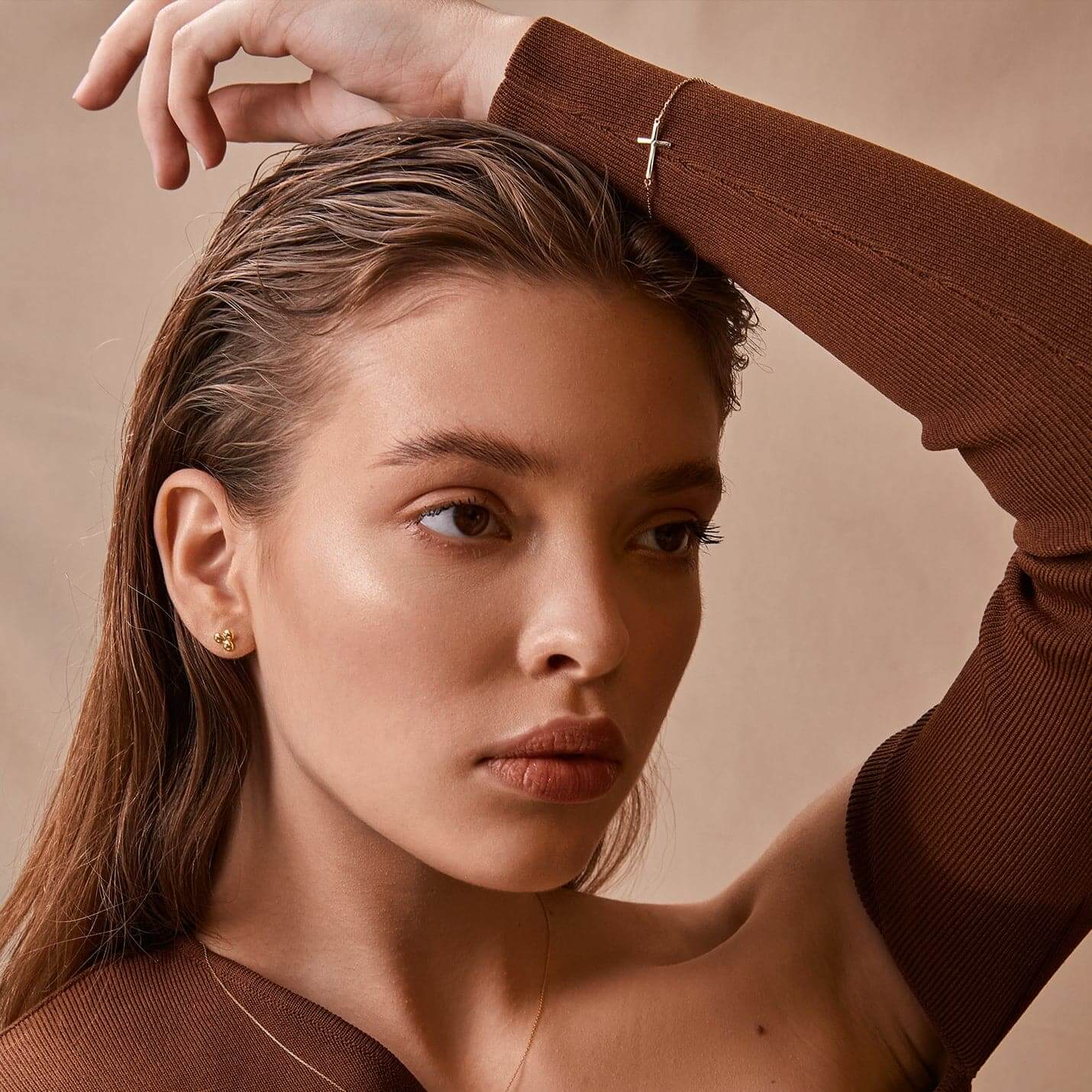 Horizontal Cross Bracelet