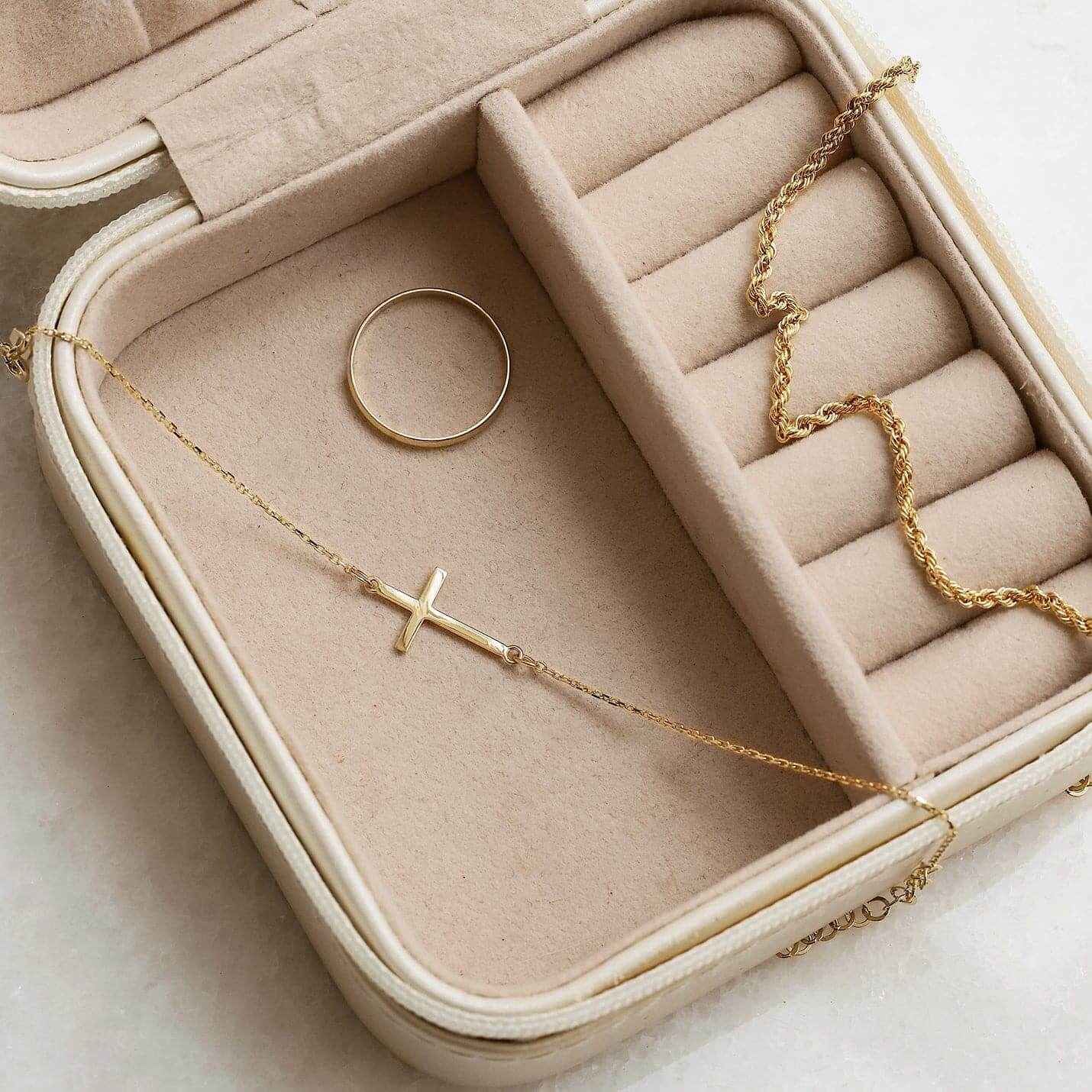 Horizontal Cross Bracelet