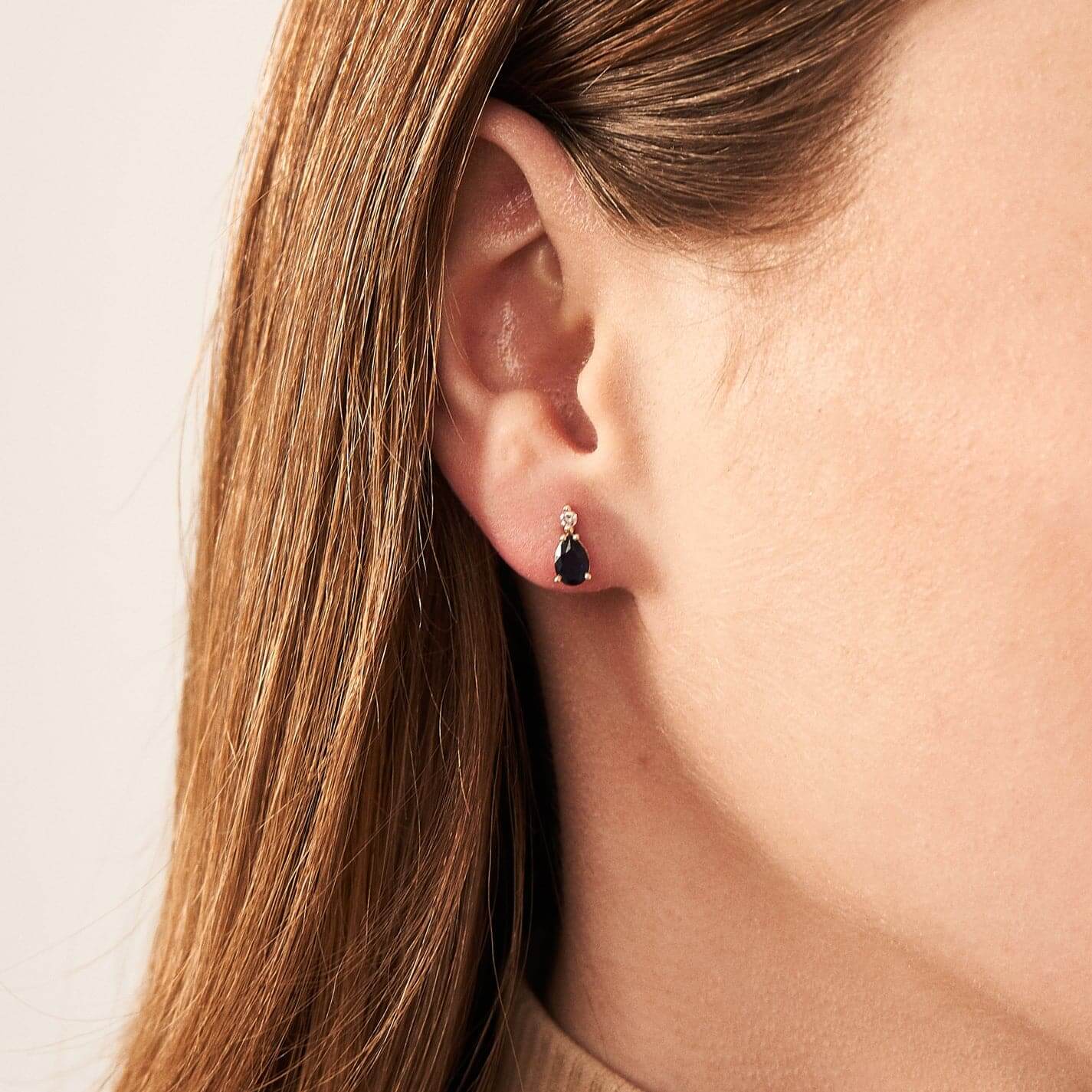 Diamond and Sapphire Studs