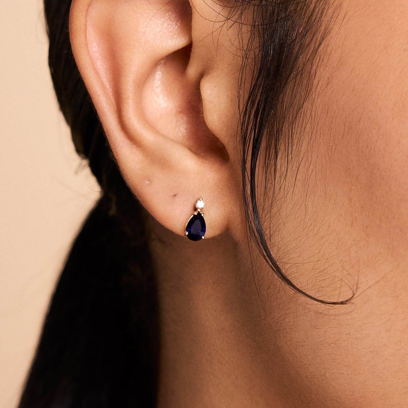 Diamond and Sapphire Studs