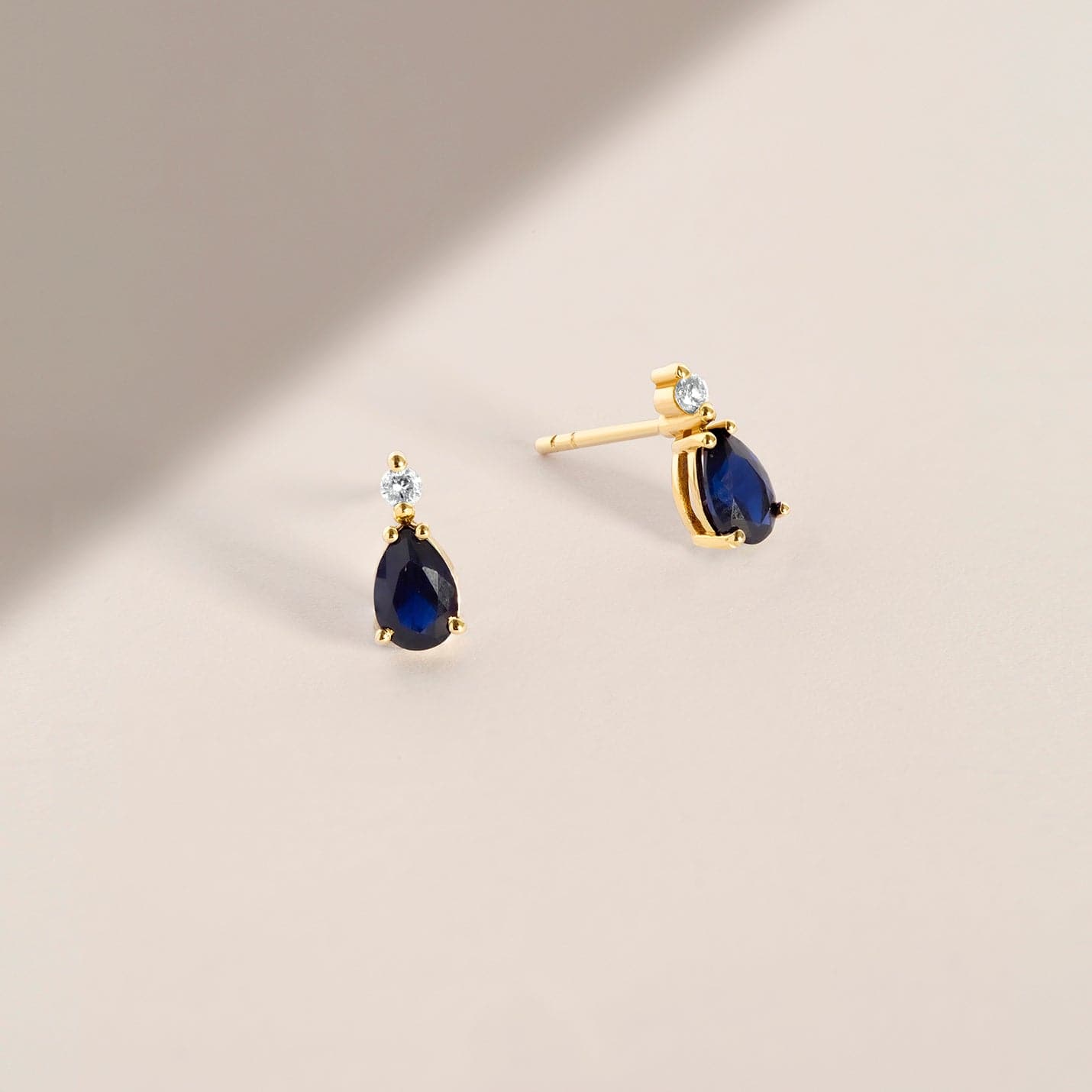 Diamond and Sapphire Studs