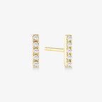1/10 CT. T.W. Diamond Bar Stud Earrings
