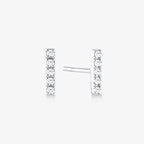1/10 CT. T.W. Diamond Bar Stud Earrings