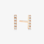 1/10 CT. T.W. Diamond Bar Stud Earrings