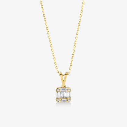 Diamond Square Necklace