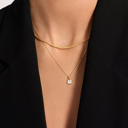 Diamond Square Necklace