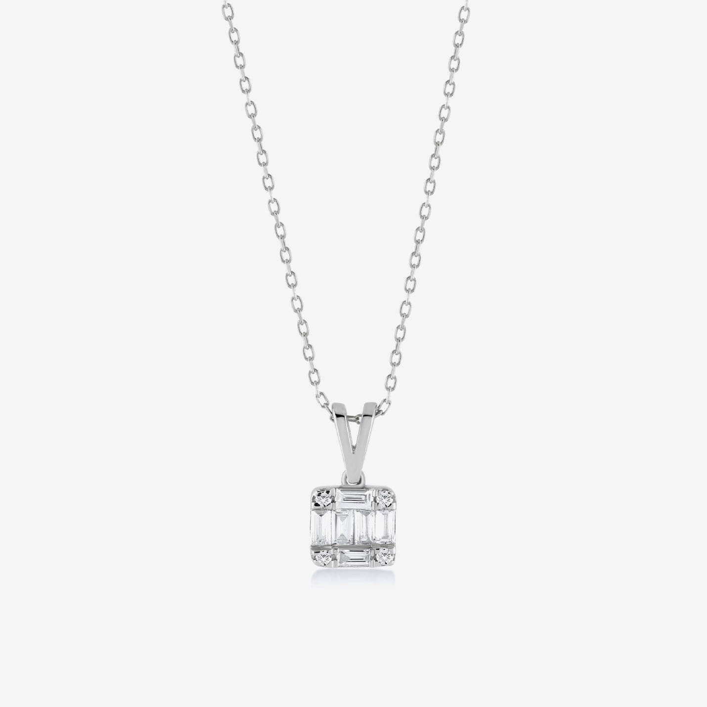 Diamond Square Necklace