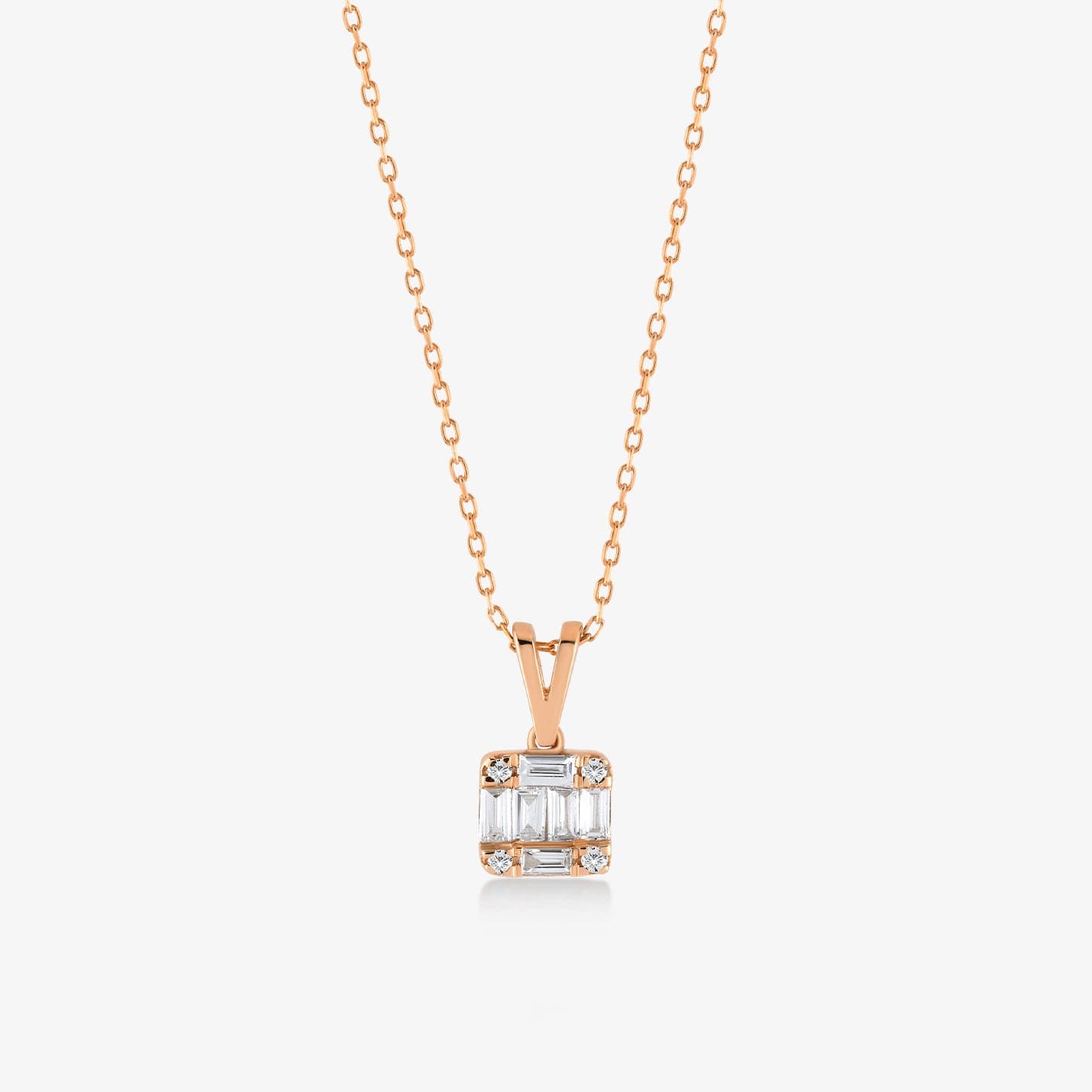 Diamond Square Necklace