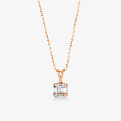 Diamond Square Necklace