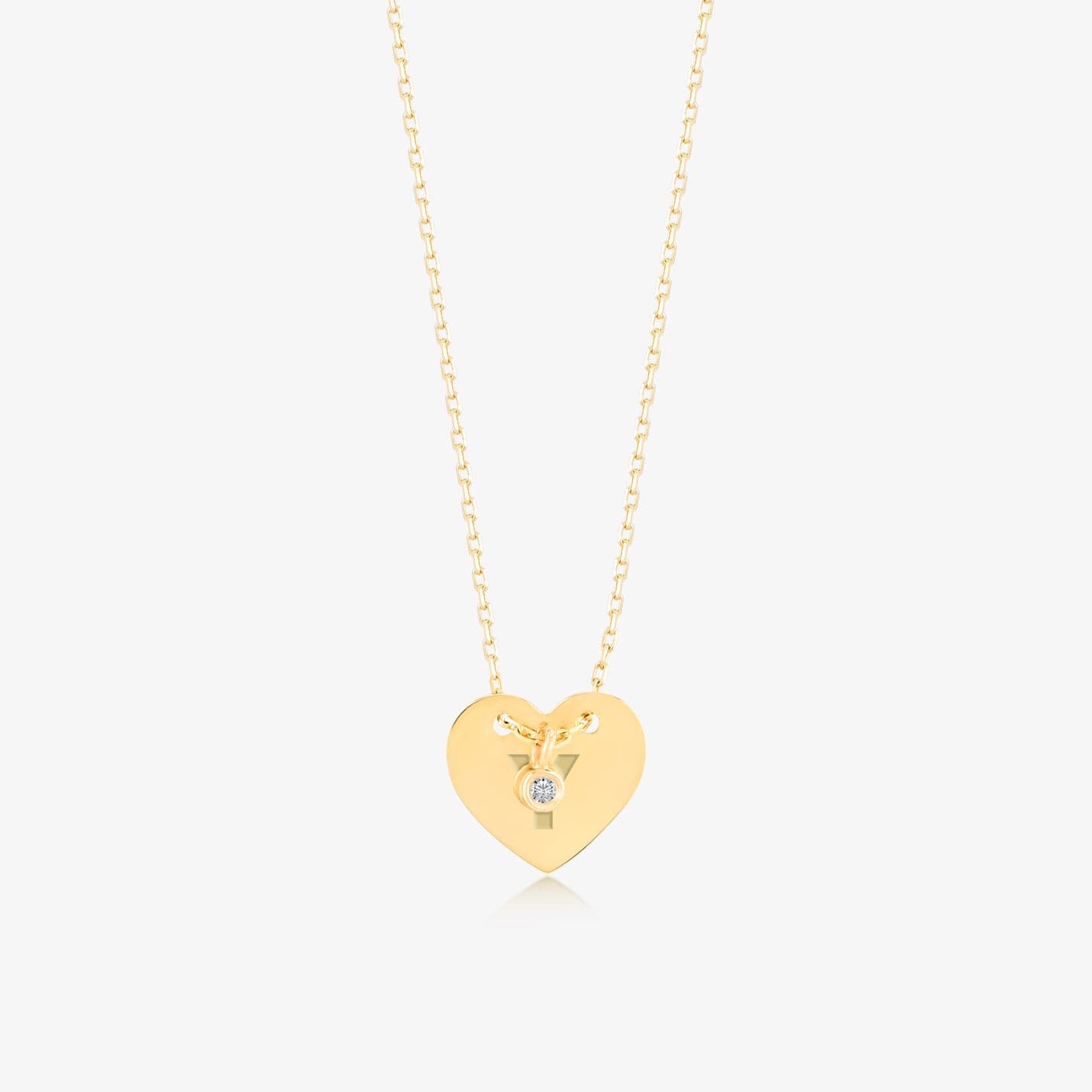 Diamond Custom Heart Necklace