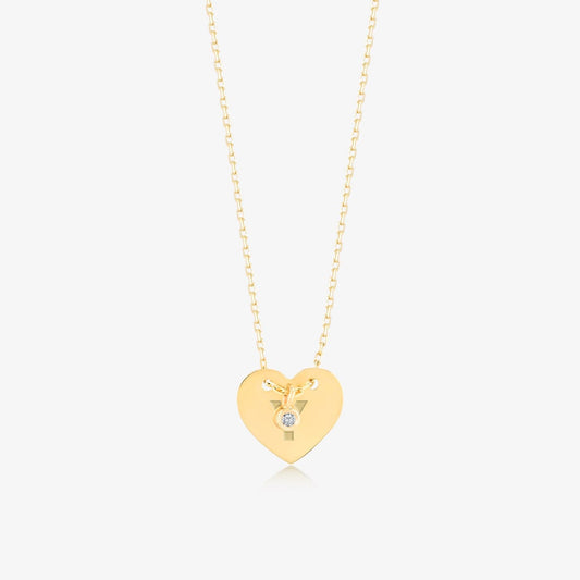 Diamond Custom Heart Necklace