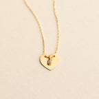 Diamond Custom Heart Necklace