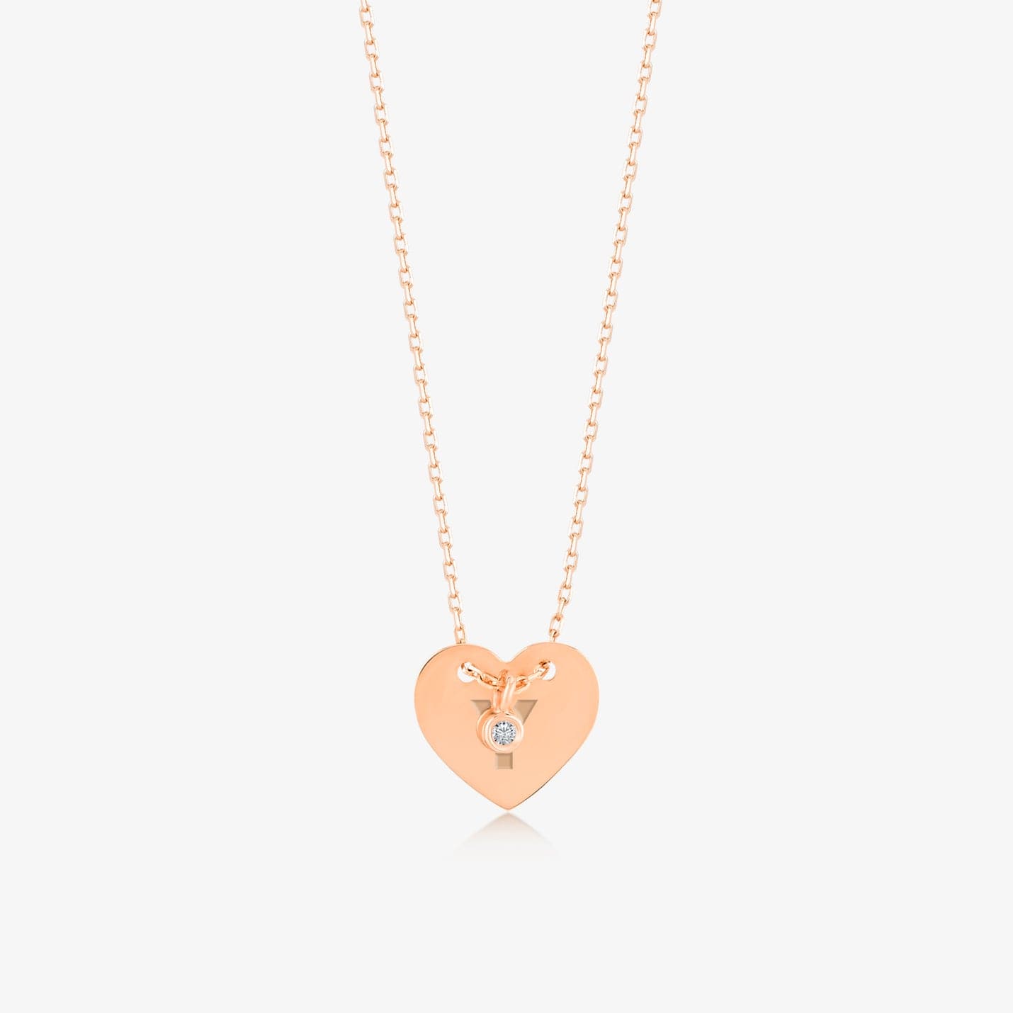 Diamond Custom Heart Necklace