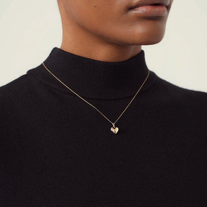 Puffed Heart Necklace