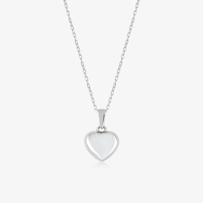 Puffed Heart Necklace in 14K Solid Gold