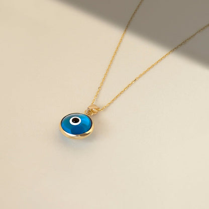 Blue Evil Eye Pendant Necklace