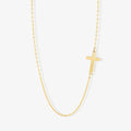 Sideways Cross Necklace