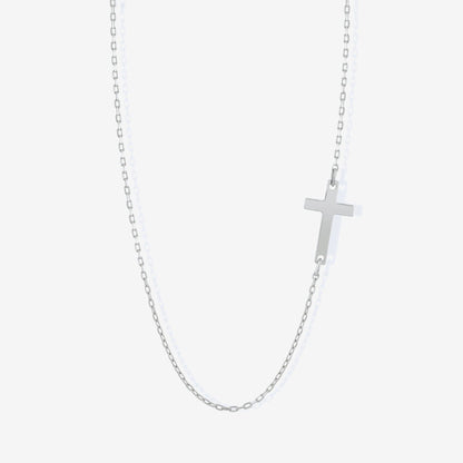 Sideways Cross Necklace