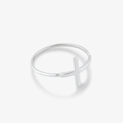 Sideway Cross Ring