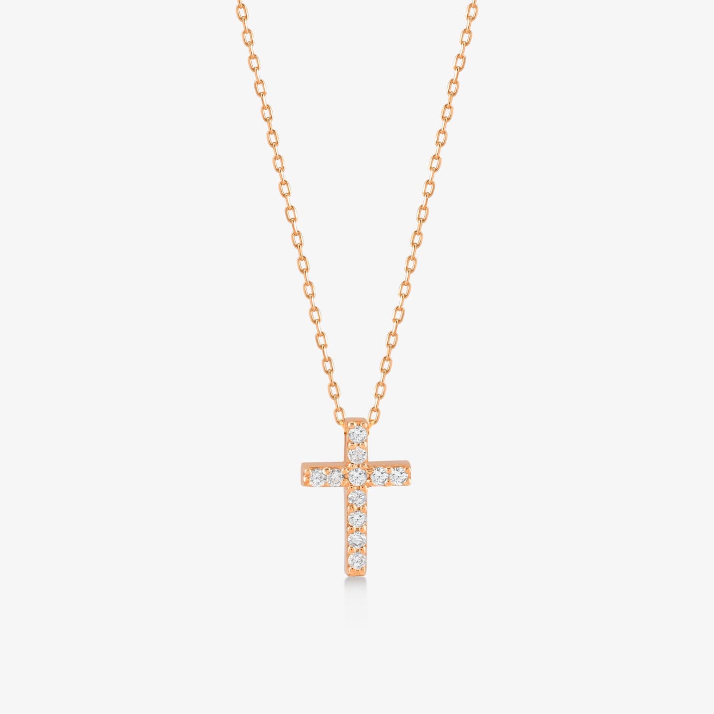 Diamond Pave Cross Necklace