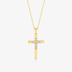 Diamond Small Cross Necklace