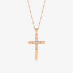 Diamond Small Cross Necklace