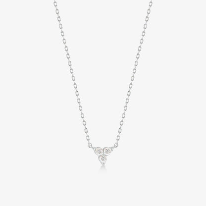 Collier Trio Diamant en Or Massif 14 carats.